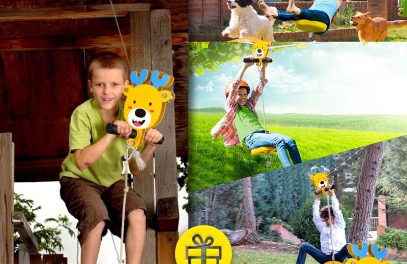 Kids zipline kit package parts list