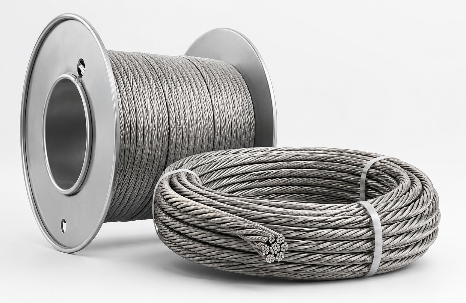 Anti-rotation flexible steel wire rope